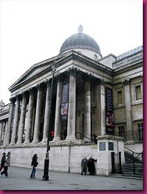 John and Richard in front of the National Gallery, London