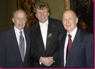 Richard and John with Piers Lane at the National Gallery, London