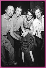 Richard and John Contiguglia with Jeremy Irons and Glenn Close